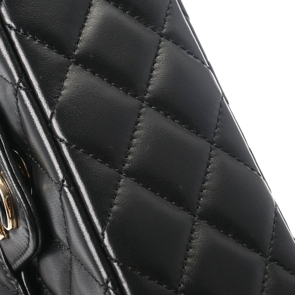CHANEL Chanel Matelasse Heart Chain Shoulder Bag 20cm Black - Women's Lambskin - Picture 7 of 12
